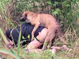 man gets fucked by dog